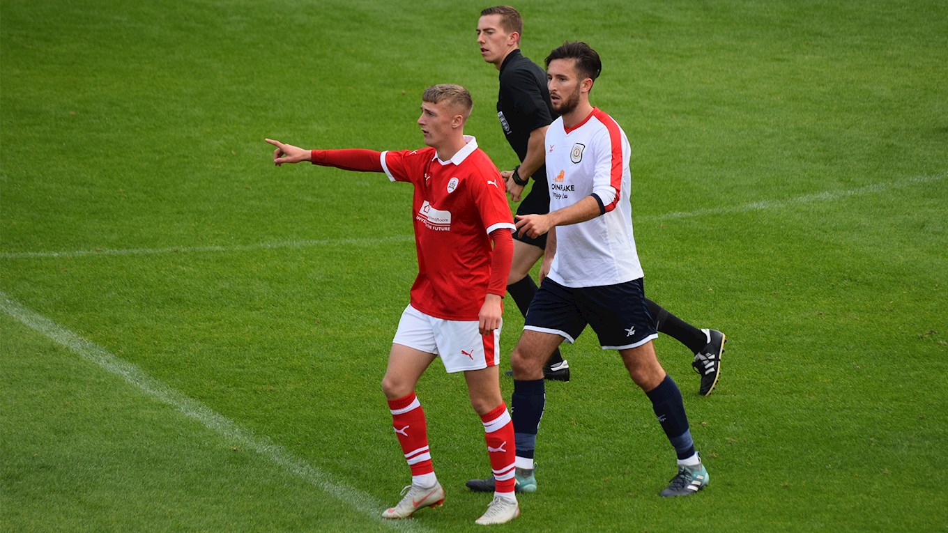 Jordan Barnett in action against Crewe Alexandra on Oakwell