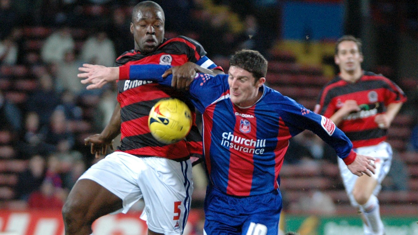 Macken playing for Crystal Palace.